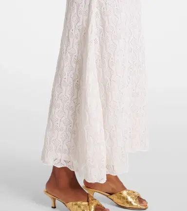 Bottega Veneta Fish Lace cotton and silk maxi dress | Thumbnail 4 Bottega Veneta Fish Lace cotton and silk maxi dress | Thumbnail 4