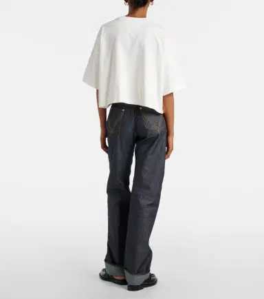 Bottega Veneta Intrecciato cotton jersey T-shirt | Thumbnail 2 Bottega Veneta Intrecciato cotton jersey T-shirt | Thumbnail 2