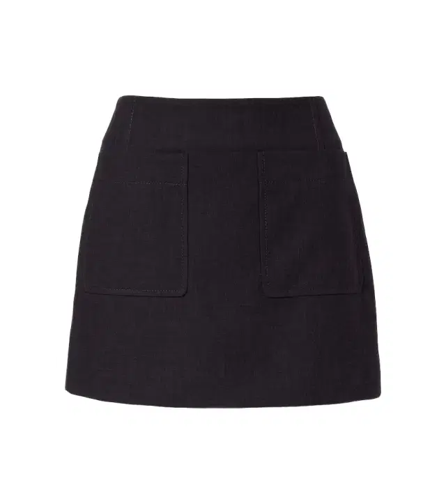 Woven miniskirt