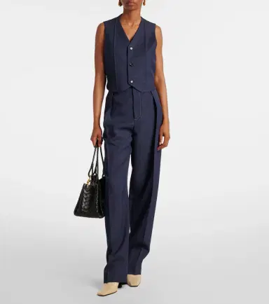 Bottega Veneta Wool drill tapered pants | Thumbnail 4