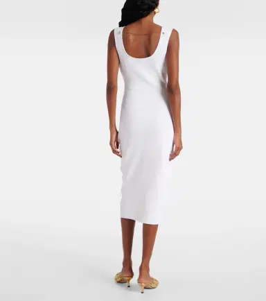 Bottega Veneta Chain-detail ribbed-knit midi dress | Thumbnail 4