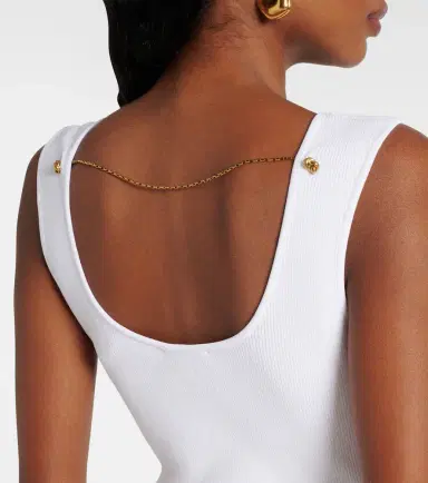 Bottega Veneta Chain-detail ribbed-knit midi dress | Thumbnail 5