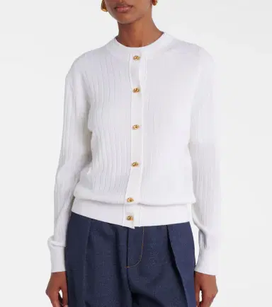 Bottega Veneta Knot ribbed-knit wool cardigan | Thumbnail 2 Bottega Veneta Knot ribbed-knit wool cardigan | Thumbnail 2
