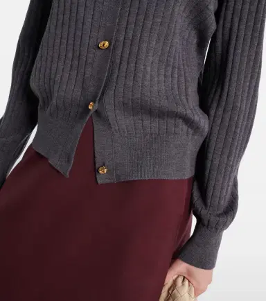 Bottega Veneta Knot ribbed-knit wool cardigan | Thumbnail 2 Bottega Veneta Knot ribbed-knit wool cardigan | Thumbnail 2