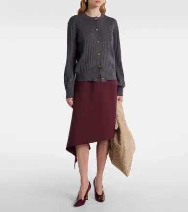 Bottega Veneta Knot ribbed-knit wool cardigan | Thumbnail 3 Bottega Veneta Knot ribbed-knit wool cardigan | Thumbnail 3