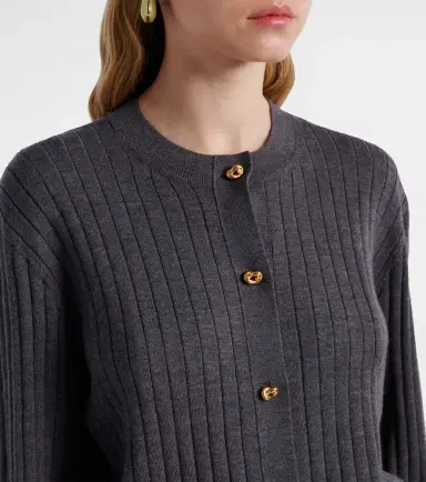 Bottega Veneta Knot ribbed-knit wool cardigan | Thumbnail 5 Bottega Veneta Knot ribbed-knit wool cardigan | Thumbnail 5