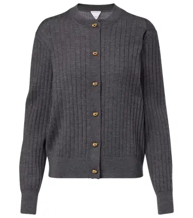Bottega Veneta Knot ribbed-knit wool cardigan | Thumbnail 1 Bottega Veneta Knot ribbed-knit wool cardigan | Thumbnail 1