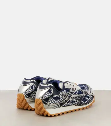 Bottega Veneta Orbit leather-trimmed sneakers | Thumbnail 3