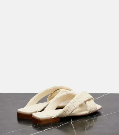 Bottega Veneta Riva Intrecciato leather sandals | Thumbnail 2