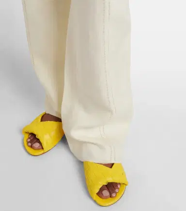 Bottega Veneta Blink Intrecciato leather slides | Thumbnail 6