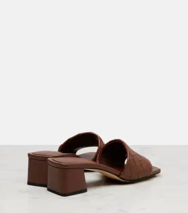 Bottega Veneta Parco 45 Intrecciato leather mules | Thumbnail 3