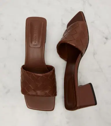 Bottega Veneta Parco 45 Intrecciato leather mules | Thumbnail 4