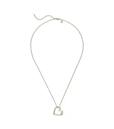 Sydney Evan Fluted Heart 14kt gold pendant necklace with diamonds | Thumbnail 1 Sydney Evan Fluted Heart 14kt gold pendant necklace with diamonds | Thumbnail 1