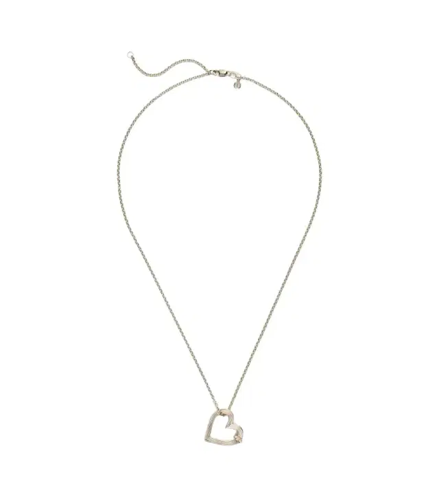 Sydney Evan Fluted Heart 14kt gold pendant necklace with diamonds