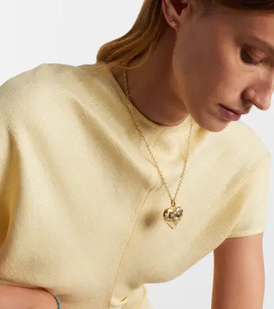 Sydney Evan Puffy Icon Heart 14kt gold pendant with diamonds | Thumbnail 5 Sydney Evan Puffy Icon Heart 14kt gold pendant with diamonds | Thumbnail 5