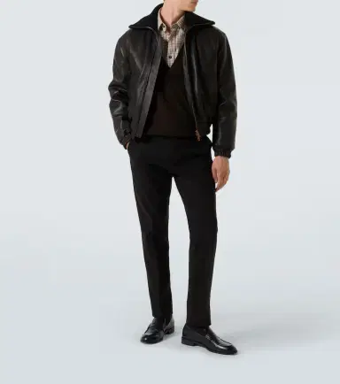 Zegna Cotton-blend slim pants | Thumbnail 4 Zegna Cotton-blend slim pants | Thumbnail 4