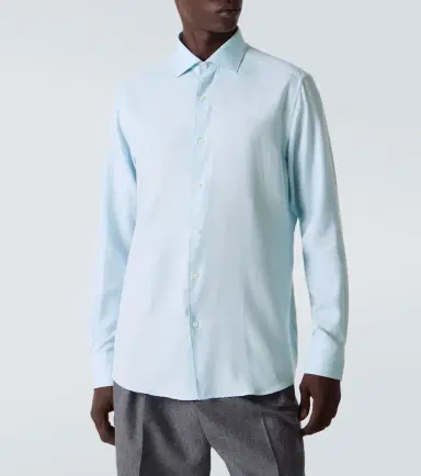 Zegna Cotton and cashmere shirt | Thumbnail 2 Zegna Cotton and cashmere shirt | Thumbnail 2