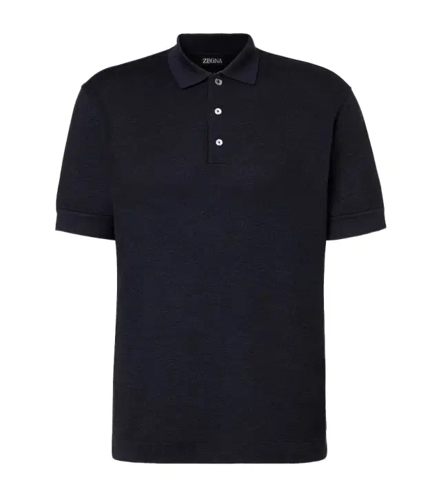 Zegna Cotton and silk polo shirt
