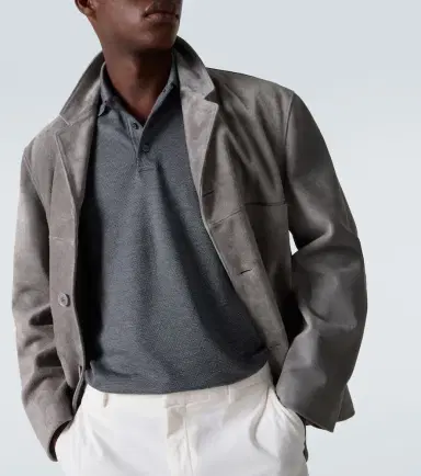 Zegna Cotton and silk piqué polo shirt | Thumbnail 5 Zegna Cotton and silk piqué polo shirt | Thumbnail 5