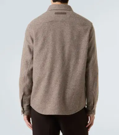 Zegna Cashmere and silk overshirt | Thumbnail 4