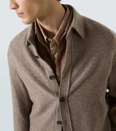 Zegna Cashmere and silk overshirt | Thumbnail 6