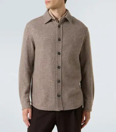 Zegna Cashmere and silk overshirt | Thumbnail 7