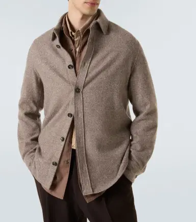 Zegna Cashmere and silk overshirt | Thumbnail 8