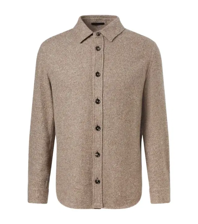 Cashmere and silk overshirt