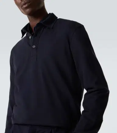 Zegna Cotton piqué polo sweater | Thumbnail 4