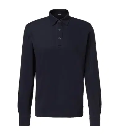 Zegna Cotton piqué polo sweater | Thumbnail 1