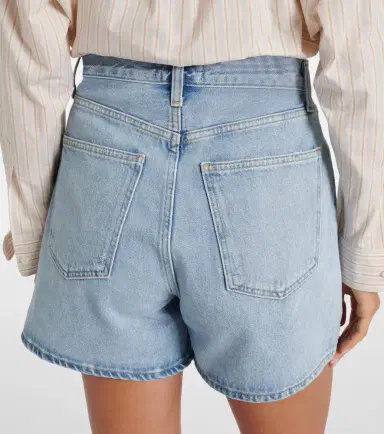 AGOLDE Rhoda high-rise denim shorts | Thumbnail 3