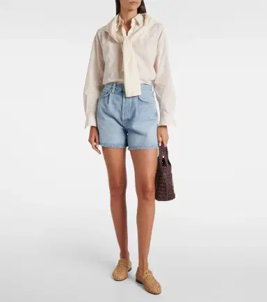 AGOLDE Rhoda high-rise denim shorts | Thumbnail 4