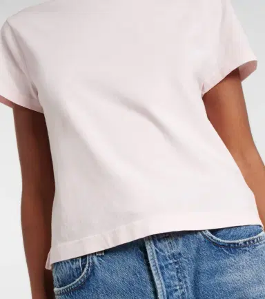 Agolde Adine Shrunken cotton jersey T-shirt | Thumbnail 4