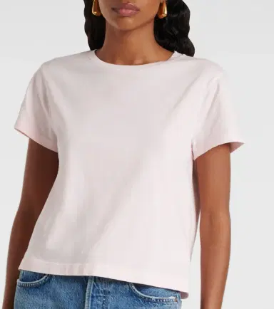 Agolde Adine Shrunken cotton jersey T-shirt | Thumbnail 6