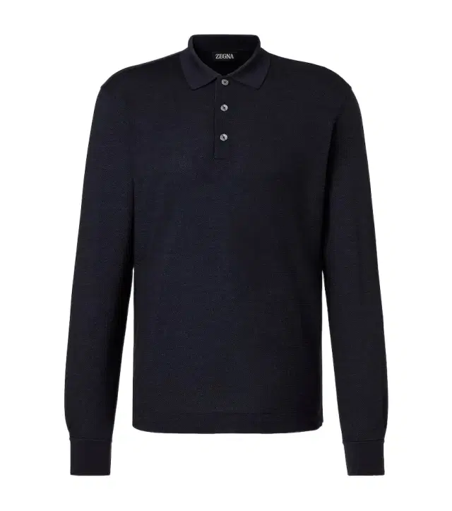 Zegna Cotton and silk polo shirt