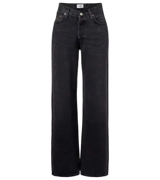 Agolde V-Waist Baggy high-rise wide-leg jeans