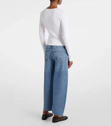 Citizens of Humanity Varra ribbed-knit Henley shirt | Thumbnail 3