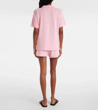 Hunza G Cotton terry polo shirt | Thumbnail 4