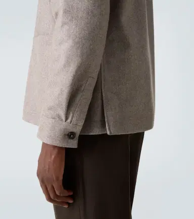 Zegna Wool flannel tapered pants | Thumbnail 4