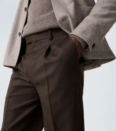 Zegna Wool flannel tapered pants | Thumbnail 5