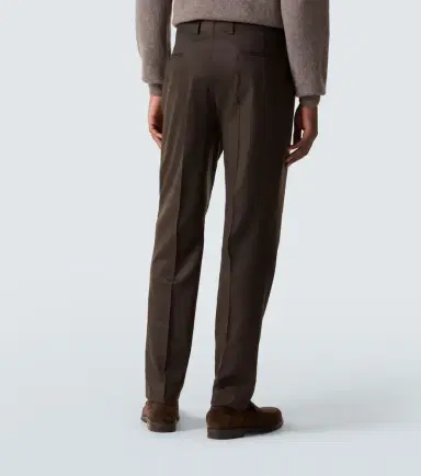 Zegna Wool flannel tapered pants | Thumbnail 6
