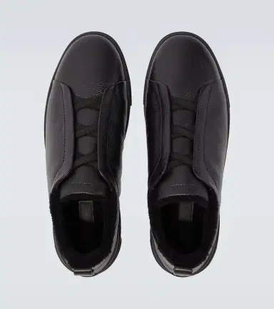 Zegna Triple Stitch leather sneakers | Thumbnail 4