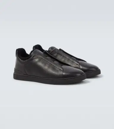 Zegna Triple Stitch leather sneakers | Thumbnail 5