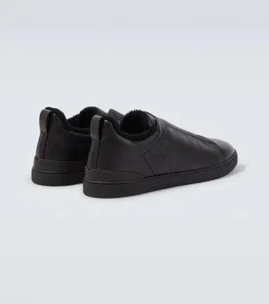 Zegna Triple Stitch leather sneakers | Thumbnail 6
