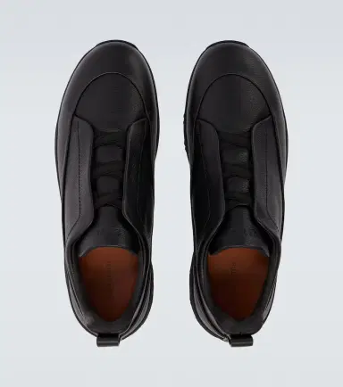 Zegna Triple Stitch leather sneakers | Thumbnail 5