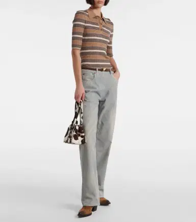 Prada Cotton-blend polo sweater | Thumbnail 2 Prada Cotton-blend polo sweater | Thumbnail 2