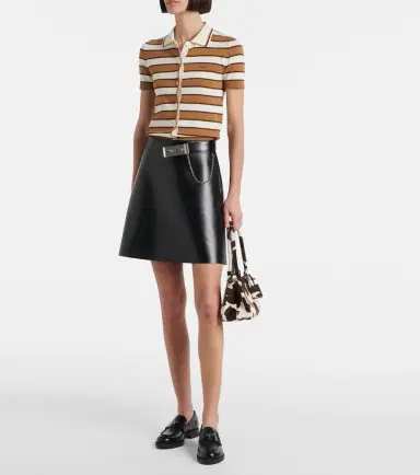 Prada Striped cotton top | Thumbnail 4