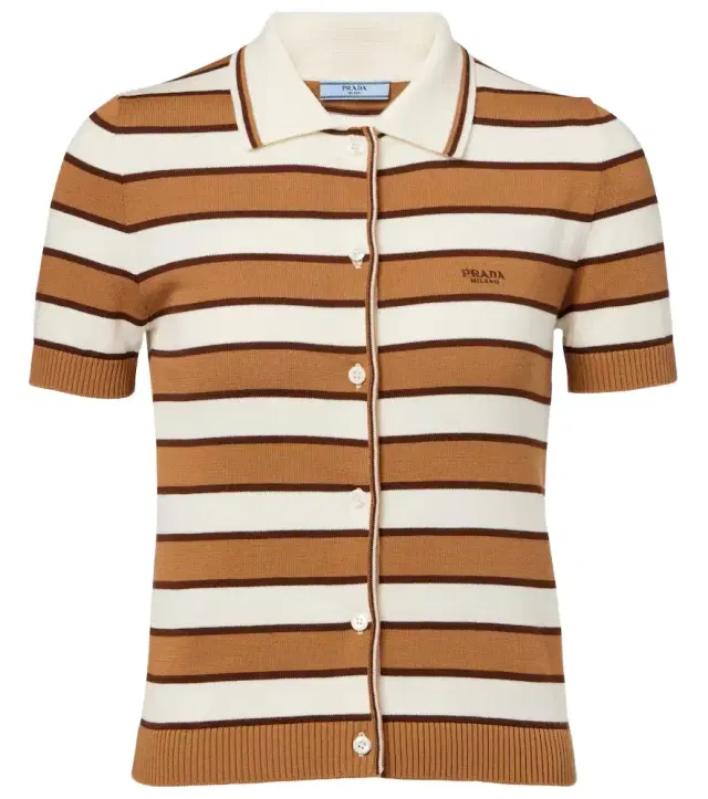 Striped cotton top