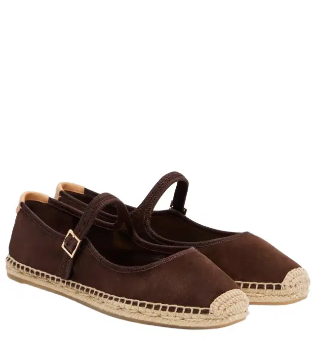 Tory Burch Suede Mary Jane espadrilles