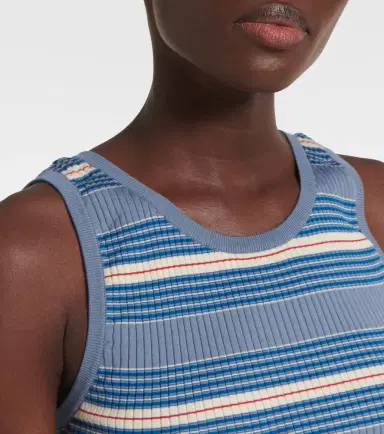 Prada Cotton ribbed-knit tank top | Thumbnail 2